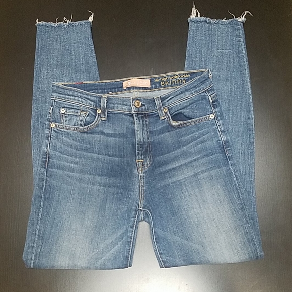 7 FOR ALL MANKIND B(air) Authentic Woman's Jeans,size 27 - Picture 1 of 9